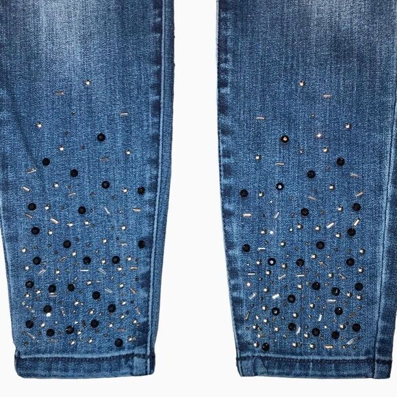 INC International Concepts Regular Fit Skinny Leg Jeans in Blue Wash Women’s 4P - Picture 4 of 11